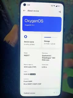 OnePlus 8 single sim 8+8gb ram/128gb rom