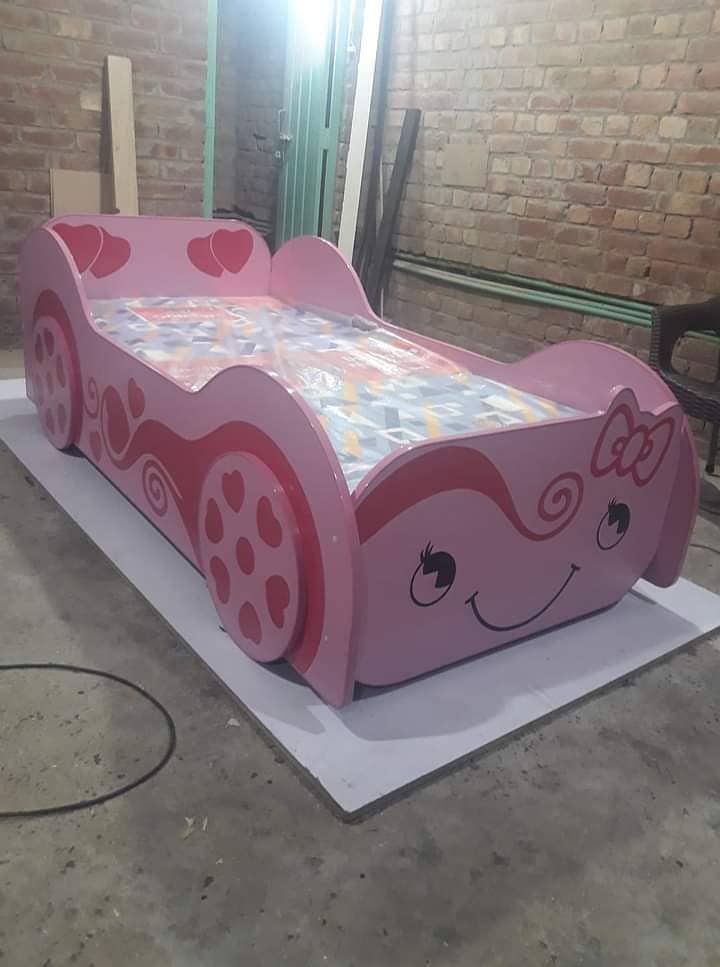 Kids bed | Single Kids Bed | Single Car Bed / kids wooden bed all size 6