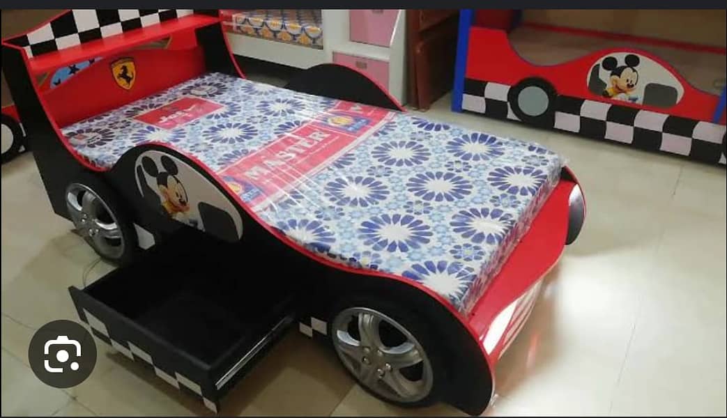 Kids bed | Single Kids Bed | Single Car Bed / kids wooden bed all size 13