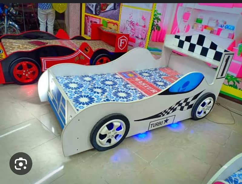 Kids bed | Single Kids Bed | Single Car Bed / kids wooden bed all size 14