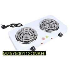 2 Electric Double Stove Burner, free delivery all across Pakistan 0