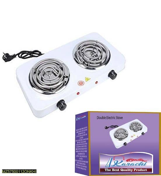 2 Electric Double Stove Burner, free delivery all across Pakistan 6