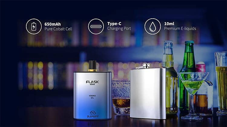 DJ PUFF Flask 4999 Disposables Review Vapes podes pens 2024 5