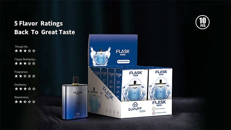 DJ PUFF Flask 4999 Disposables Review Vapes podes pens 2024 16