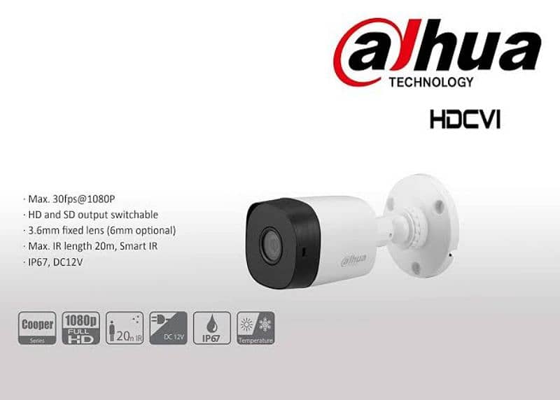 CCTV 4 cameras package and Dahua Hikvision DVR NVR POE IP Cameras 2