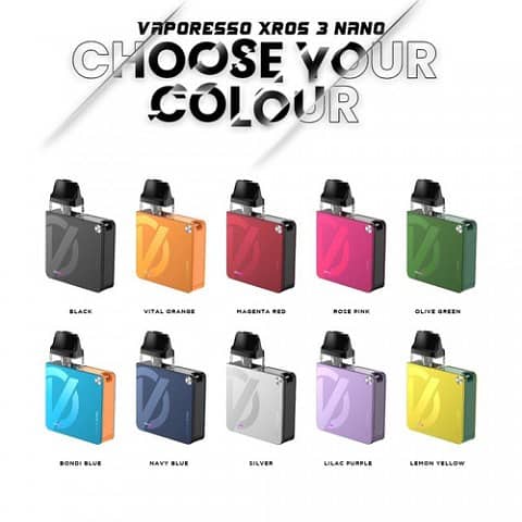 VAPORESSO XROS 3 NANO POD SYSTEM STARTER KIT Vapes Pens 2024 4