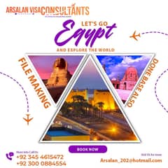 EGYPT STICKER VISA IN ARSALAN VISA CONSULTANT 100% INSHALLAH ALSO