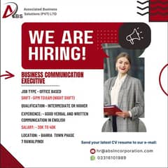 Join Our Team as a Business Communication Executive! 0