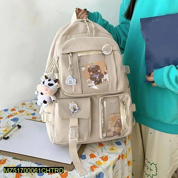 Girl's Nylon Casual Backpack . . .        Cash on Delivery 1