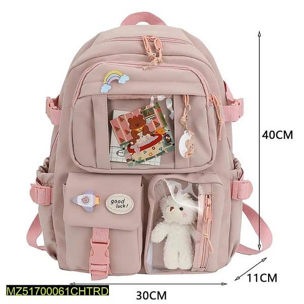 Girl's Nylon Casual Backpack . . .        Cash on Delivery 4