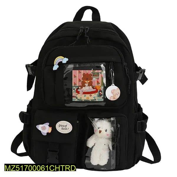Girl's Nylon Casual Backpack . . .        Cash on Delivery 5