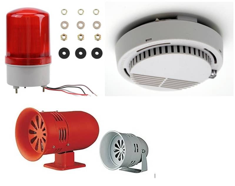 Smoke Alarm Siren Bell fire  extinguisher Fire system  installation 0