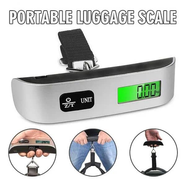 Luggage Scale 110lb 50kg Digital Handheld Portable Hanging Bagg 2