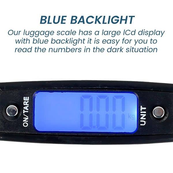 Luggage Scale 110lb 50kg Digital Handheld Portable Hanging Bagg 10