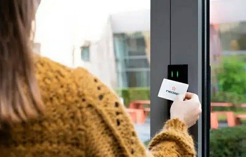 smart fingerprint card face electric door lock, access control system 4
