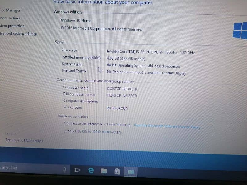 Dell inspiron core i3, 3rd gen, 4 gb ram, 320 gb hdd 3