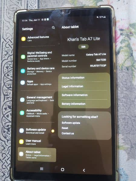Samsung Galaxy A7 lite tablet for sale like brand new 2