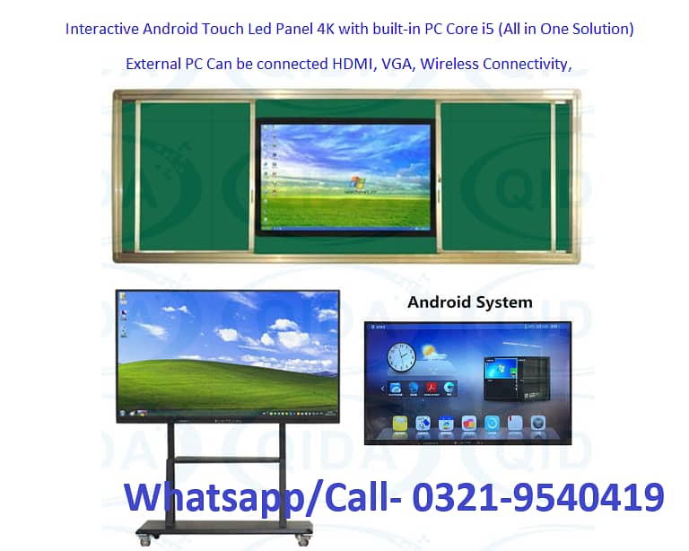 Interactive Touch LED Screen | Smart Board | Digital Board | Led Board 7