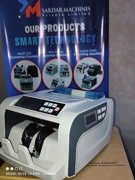 cash bank fake note counting machine,2 pocket  price Pakistan No 1, 9