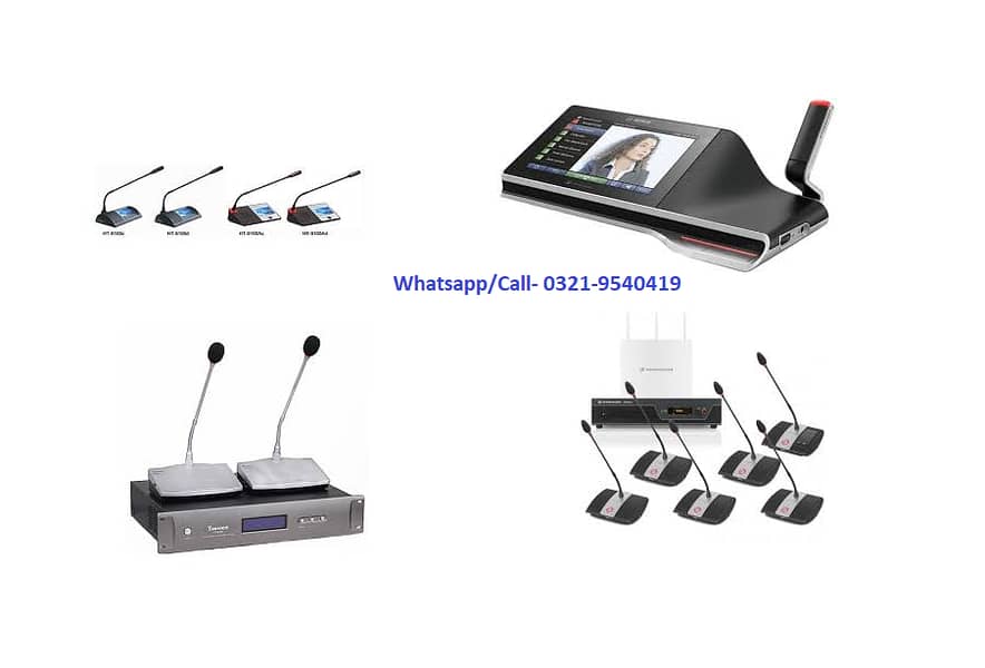 Audio Conference System, Video Conference, Wireless Mics, Amplifiers 1