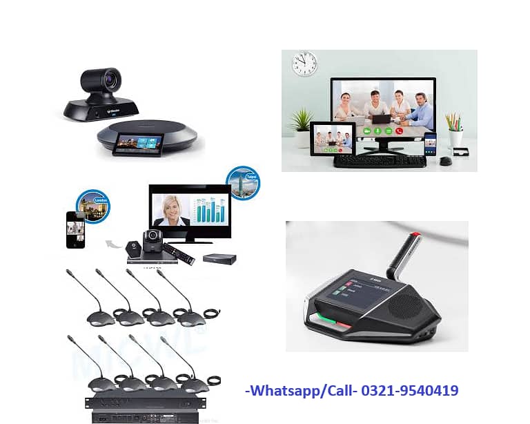 Audio Conference System, Video Conference, Wireless Mics, Amplifiers 2