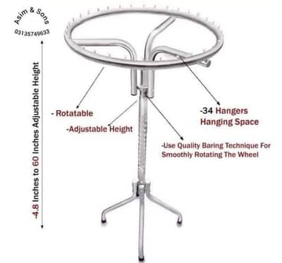 clothes hanging stand Boutique Hanging Stand Rack 03135749633