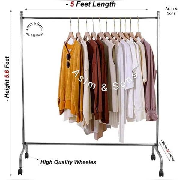 clothes hanging stand Boutique Hanging Stand Rack 03135749633 2