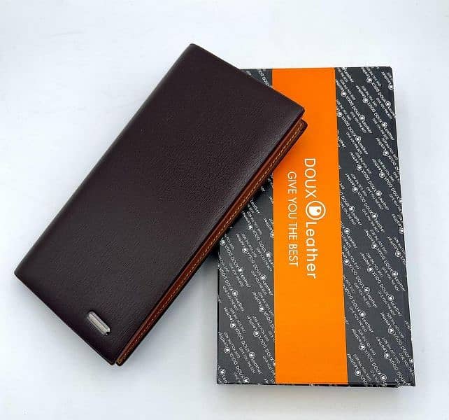 Pure Leather LONG & POCKET Wallets 100% Original 9