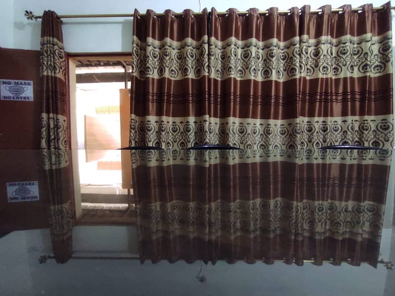 Full n final price 5000 Curtains | Golden Brown Parda | 5 pieces parda 0