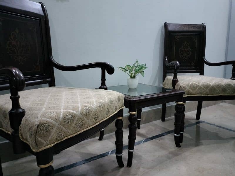 Solid wood bedroom chairs. 5
