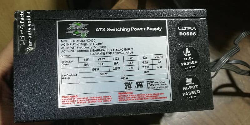 Power supply 400w 0