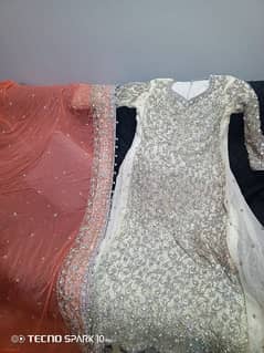 Bridal Maxi with Embroidered Dupatta