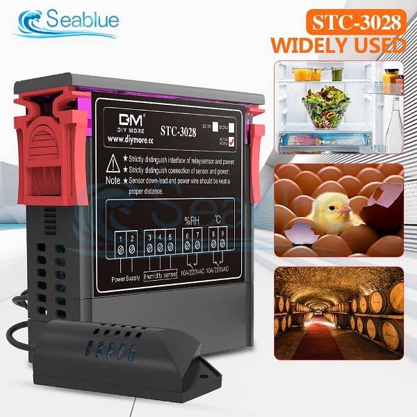 220V STC-3028 Temperature Humidity Control Thermometer incubator 2
