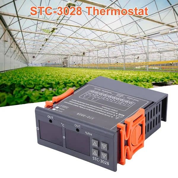 220V STC-3028 Temperature Humidity Control Thermometer incubator 0