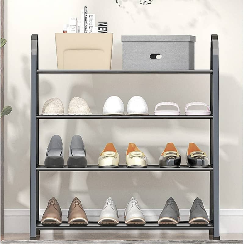 Shoe Rack With 4 Layers of Storage and Contemporary Design 3