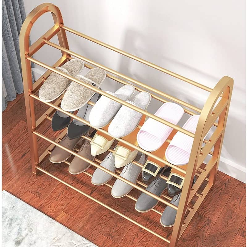Shoe Rack With 4 Layers of Storage and Contemporary Design 4