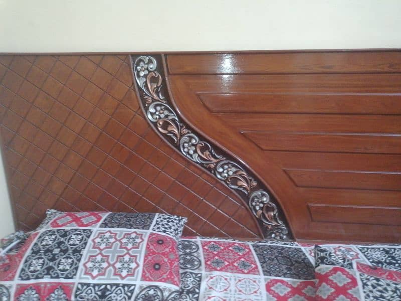 double bed for sale with mattress 1