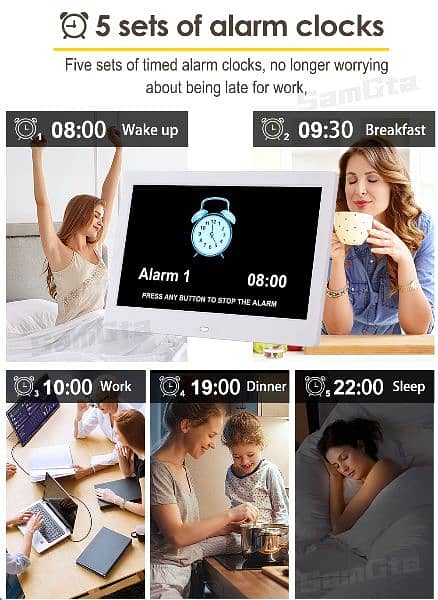 10.1 Inch Digital Calendar Alarm Day Clock Extra Large Screen Dis 2