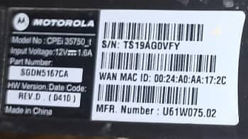Motorola Wi Max CPEi35750_t Modem 4
