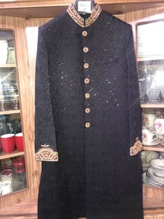 black color sharwani for sale so beautiful just prize 5900