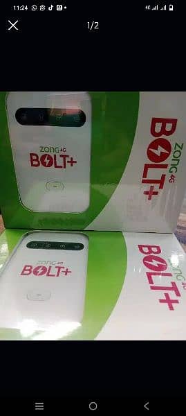 Zong 4G Bolt+ Mbb Internet portable Device Free Home Delivery 0