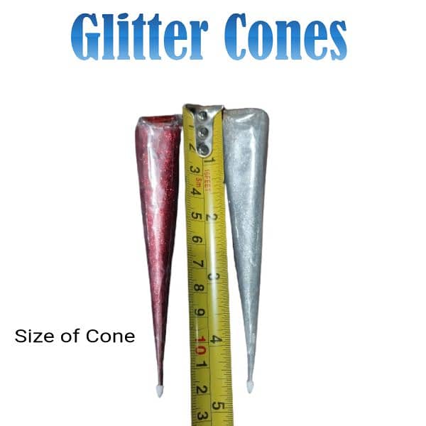 Glitter cones for mehndi designs 2