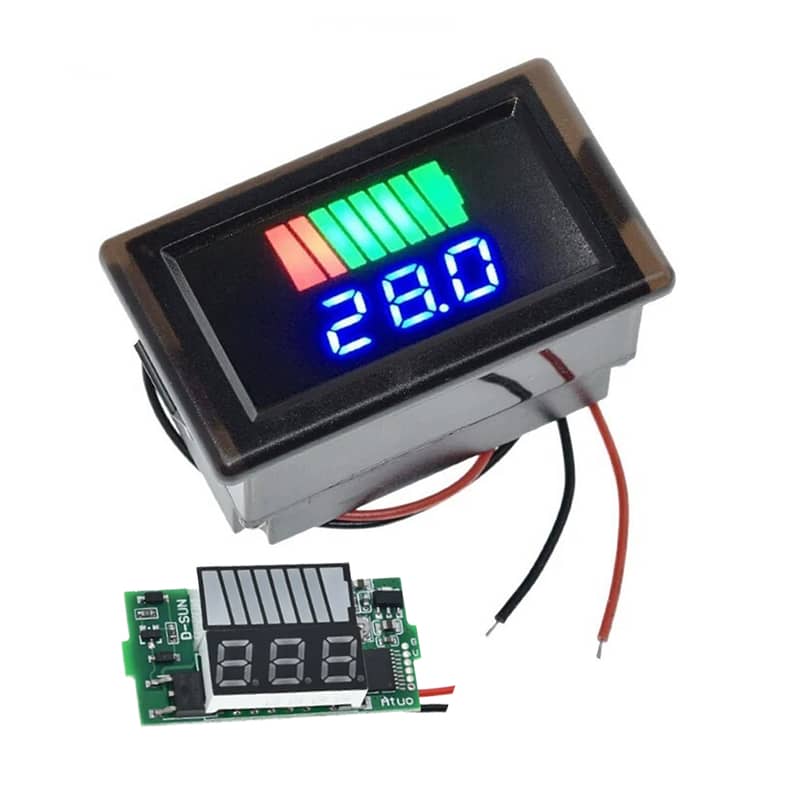 Digital Battery Level Indicator Digital Voltmeter For Solar Battery 3