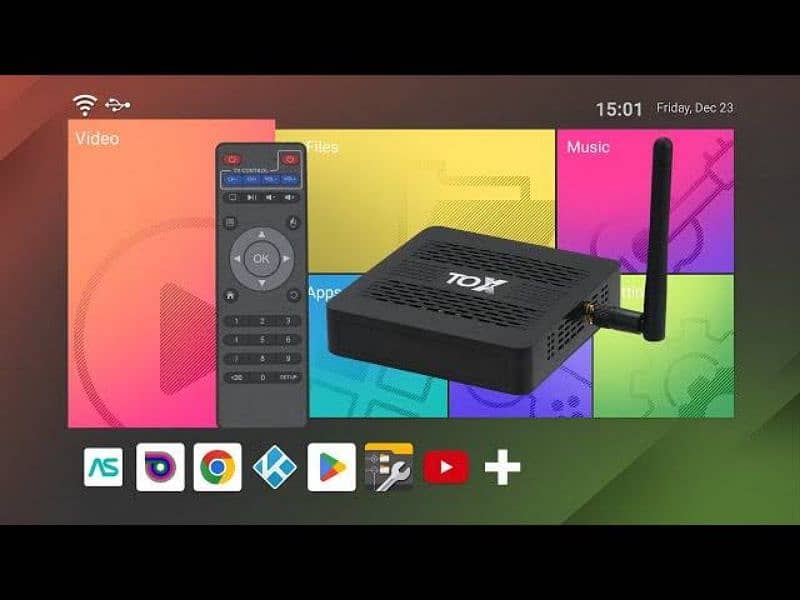 TV box TOX3 4gb 32gb with Android 11 and SoC Amlogic S905X4. 3