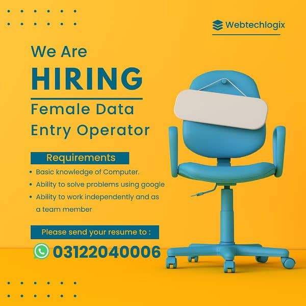 Required Female Data Entry Operator 0