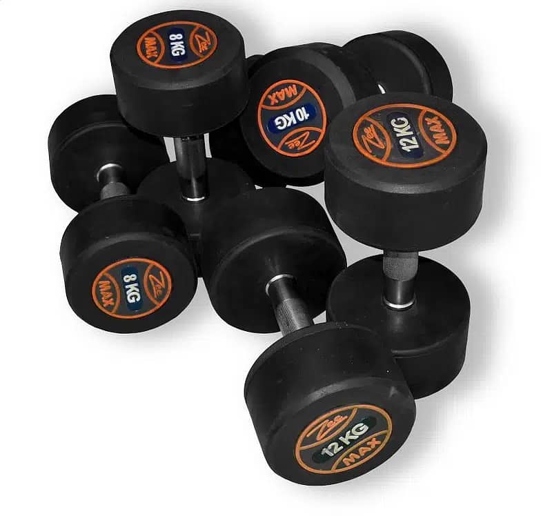 Rubber Coated Dumbbells|Home Gym Fitness Equipment| 1