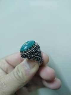 Hussaini Feroza Silver Ring