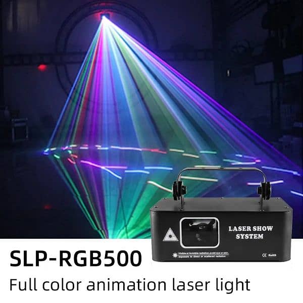 RGB Laser Beam Line Scanner Projector DJ Disco Stage Lighting Ef 0