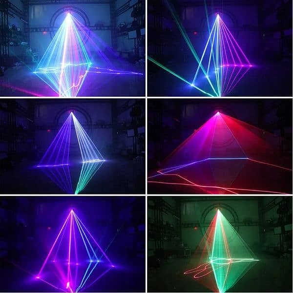 RGB Laser Beam Line Scanner Projector DJ Disco Stage Lighting Ef 2