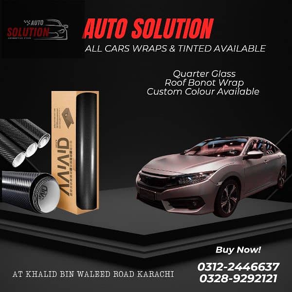 Car Wraps - Car Tinted Wind Screen black paper Corolla Civic Alto Mira 1
